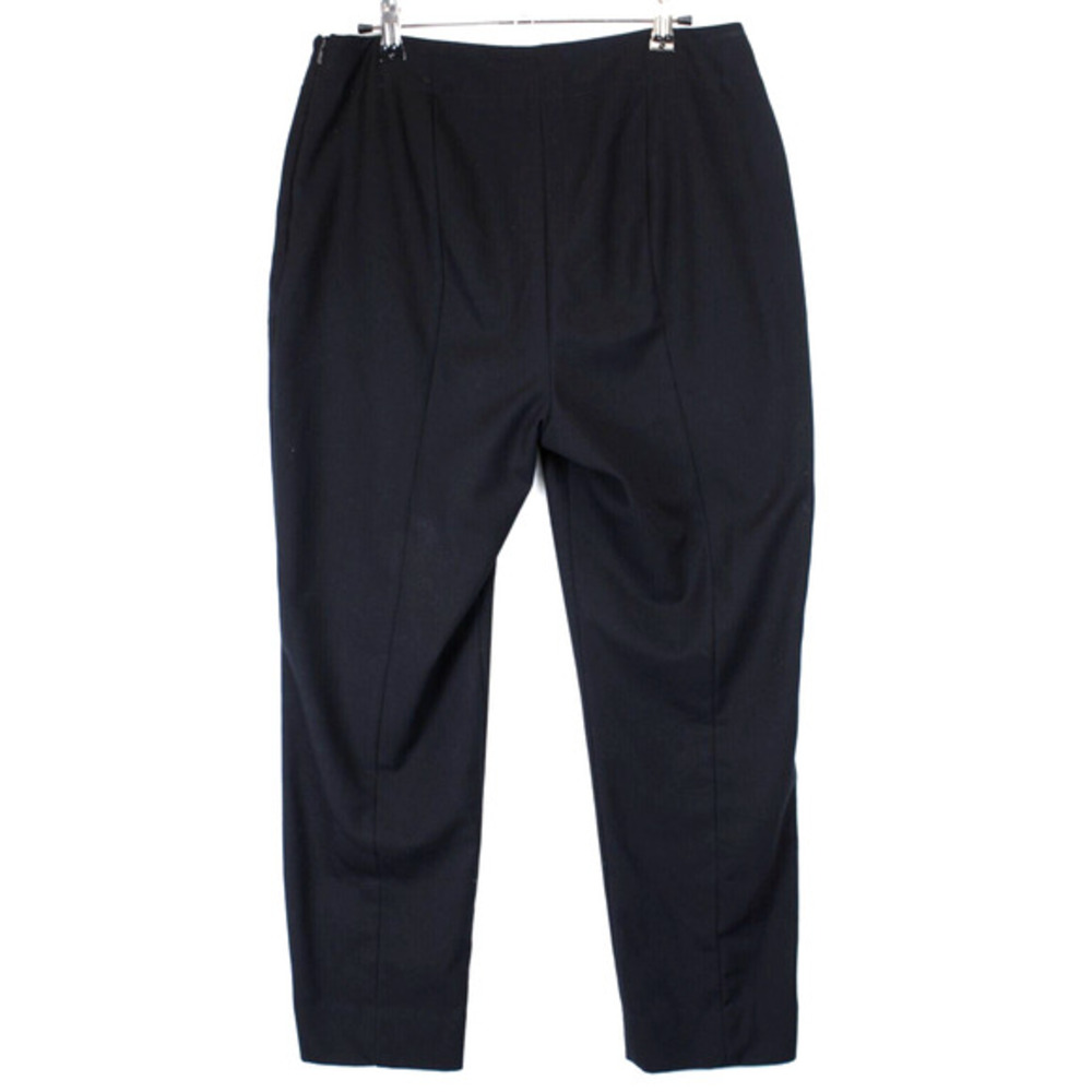 Talbots Hollywood Pants‎ Women 10P Tapered Casual Career Office Black Side Zip